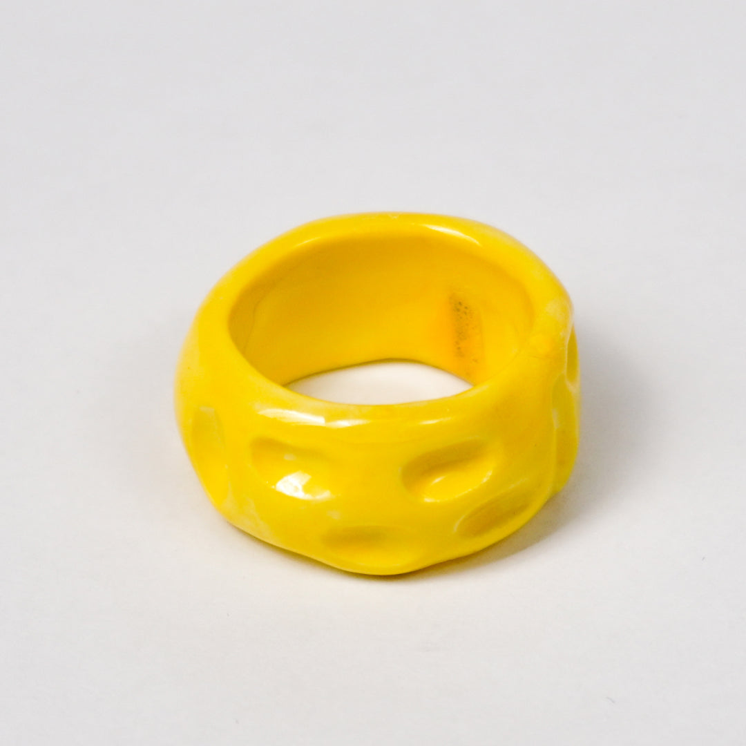LIFE JOURNEY Yellow Lines - Ceramic Ring