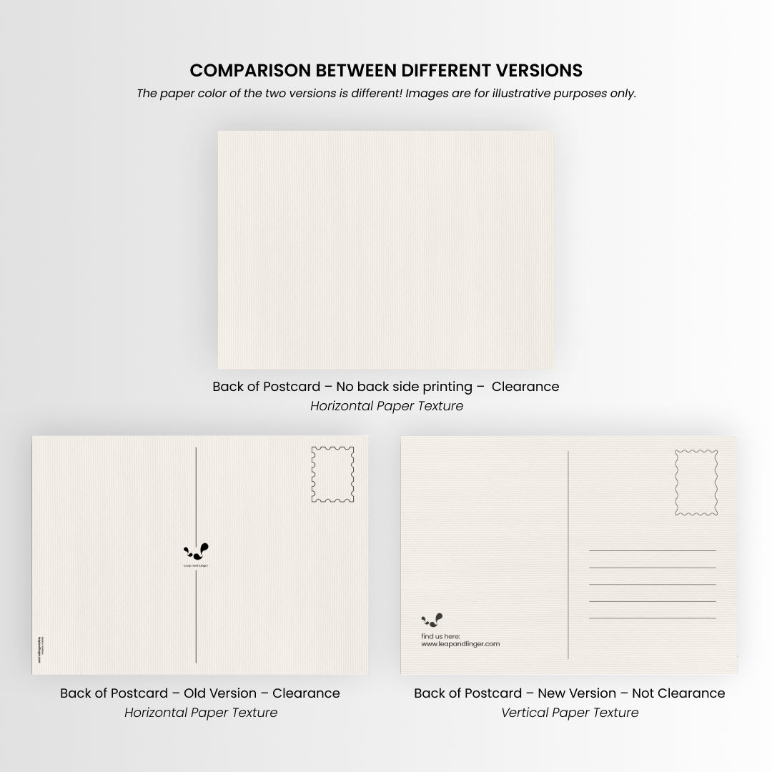 Postcard (Old version) (The back side is not printed) (Many drawing designs) - Clearance Item