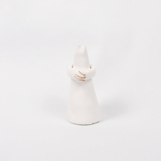 chai-sugar-cookies-drizzle-gold-icing-edition-with-24k-gold-ceramic-ring-Leap-And-Linger-Product-Rings-by-Nomi-Bui-With-Stand-1st-Angle