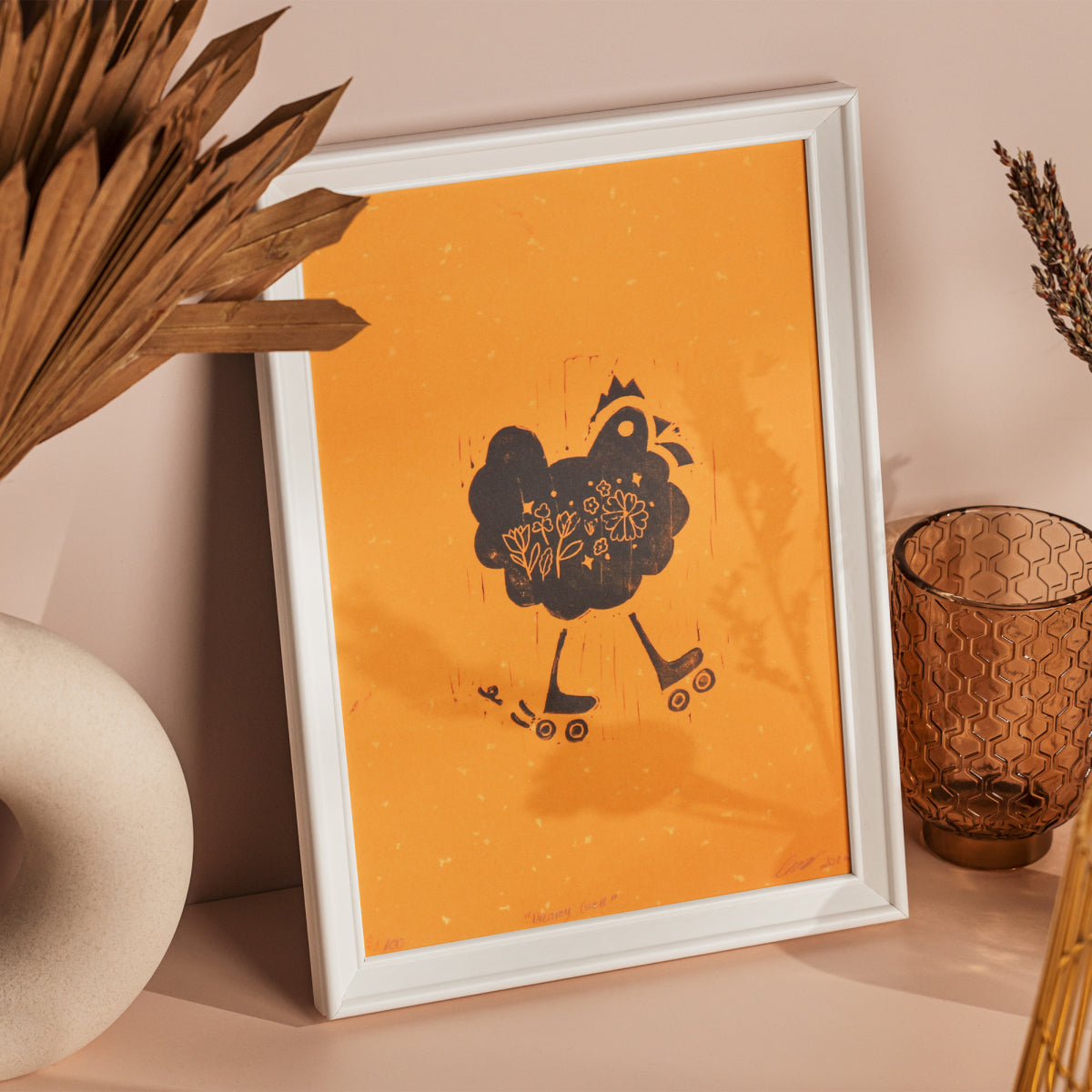 dreamy-cock-linocut-print-art-picture-product-leap-and-linger-nhichancanh-8