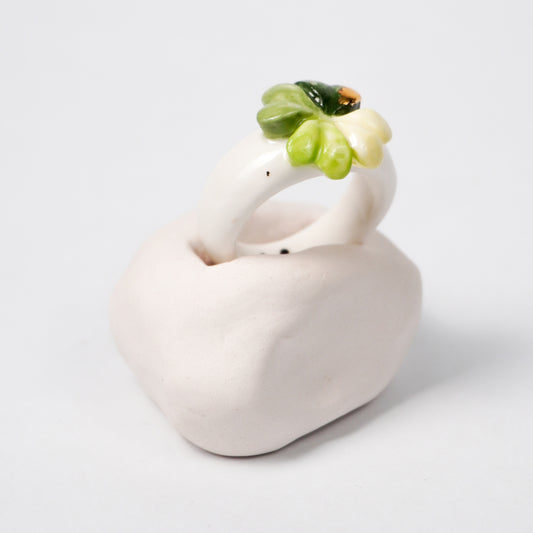 four-leaf-luck-edition-with-24k-gold-ceramic-ring-Leap-And-Linger-Product-Rings-by-Nomi-Bui-Collection-Optional