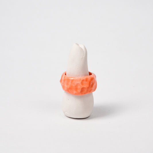 peace-blazing-orange-ceramic-ring-Leap-And-Linger-Product-Rings-by-Nomi-Bui-With-Stand-1st-Angle