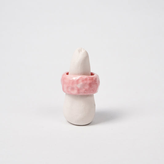 peace-pink-cherub-ceramic-ring-Leap-And-Linger-Product-Rings-by-Nomi-Bui-With-Stand-2nd-Angle