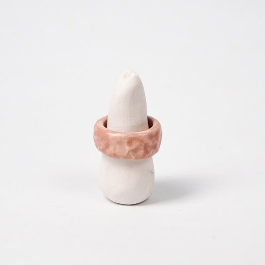 peace-tawny-brown-ceramic-ring-Leap-And-Linger-Product-Rings-by-Nomi-Bui-With-Stand-1st-Angle