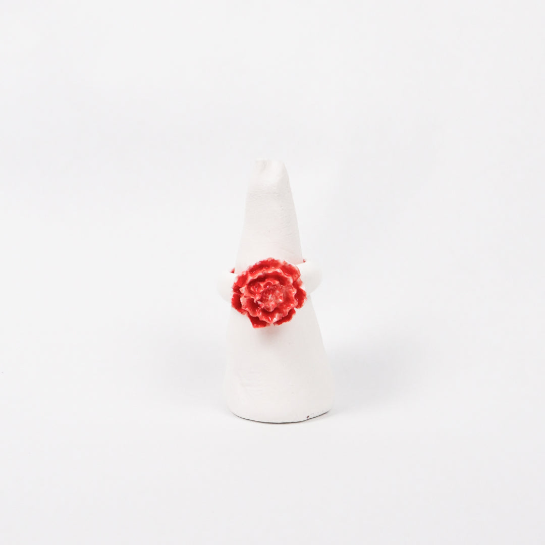 red-peony-ceramic-ring-Leap-And-Linger-Product-Rings-by-Nomi-Bui-With-Stand-1st-Angle