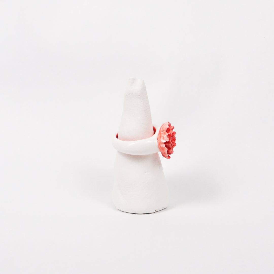 red-peony-ceramic-ring-Leap-And-Linger-Product-Rings-by-Nomi-Bui-With-Stand-2nd-Angle