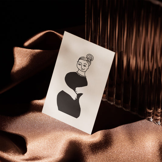 woman-pearls-postcard-product-leap-and-linger-nhichancanh-mockup