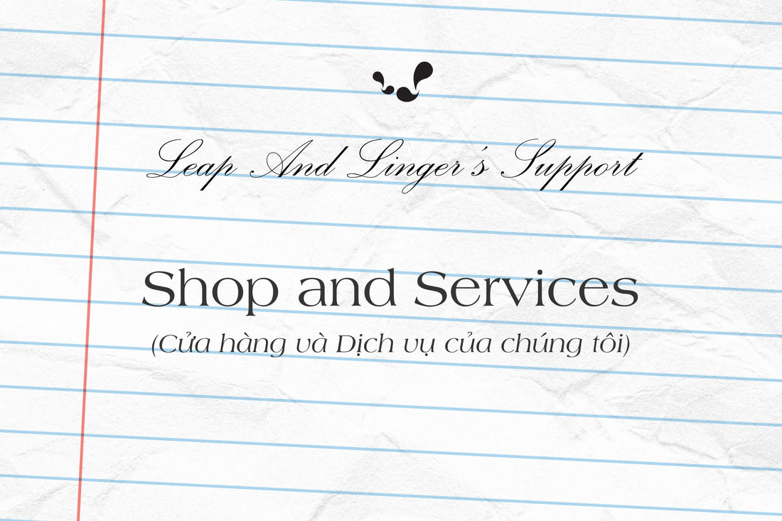 Leap And Linger's Support: Shop and Services