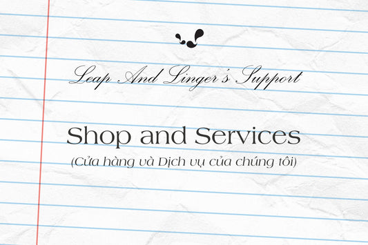 Leap And Linger's Support: Shop and Services