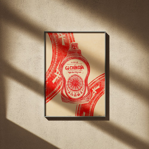 9 Spur - Linocut Print