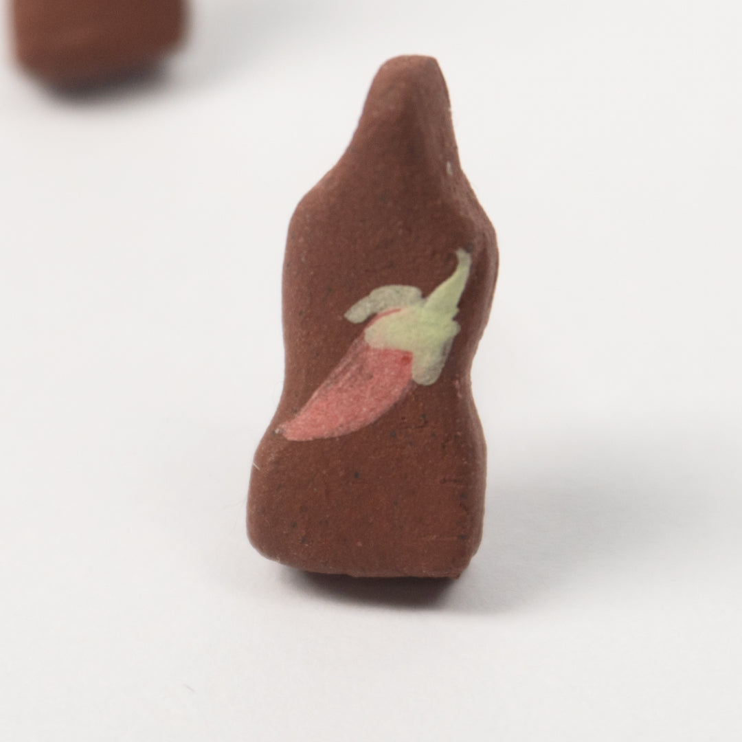 Chilli - Red Stoneware Stud Earrings | RUSSET