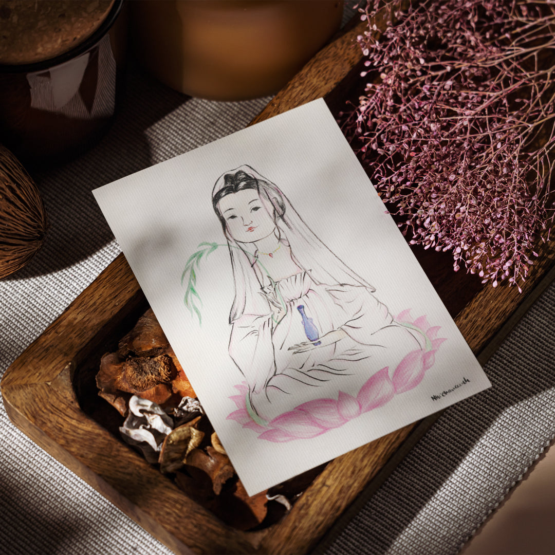 Young Guanyin Bodhisattva - Postcard