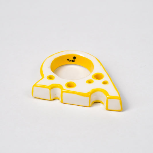CHEESE Daughter Drawing - Ceramic Ring
