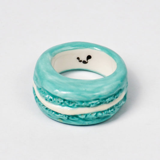 MACAROON Fresh Mint Flavor - Blue - Ceramic Ring