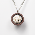 Pho Bowl - Porcelain with Red Stoneware Ceramic Necklace | Urban Heritage