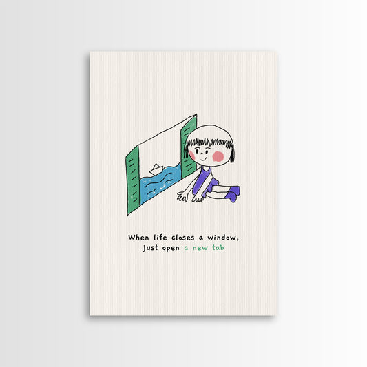 Open A New Tab - Postcard