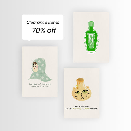 Postcard (Old version) (The back side is not printed) (Many drawing designs) - Clearance Item