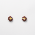 Rose - Red Stoneware Stud Earrings | RUSSET