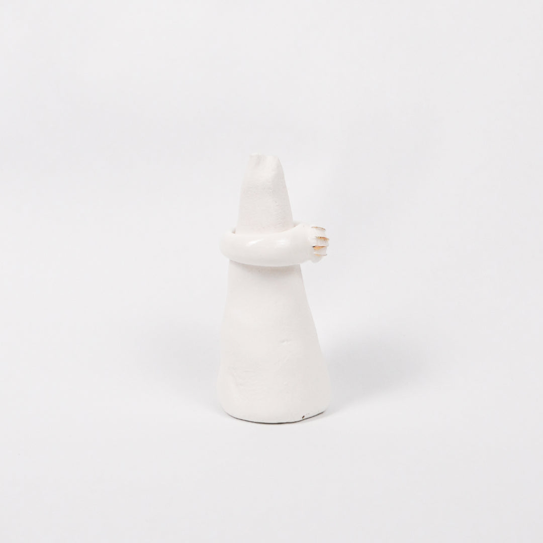 chai-sugar-cookies-drizzle-gold-icing-edition-with-24k-gold-porcelain-ring-Leap-And-Linger-Product-Rings-by-Nomi-Bui-With-Stand-2nd-Angle