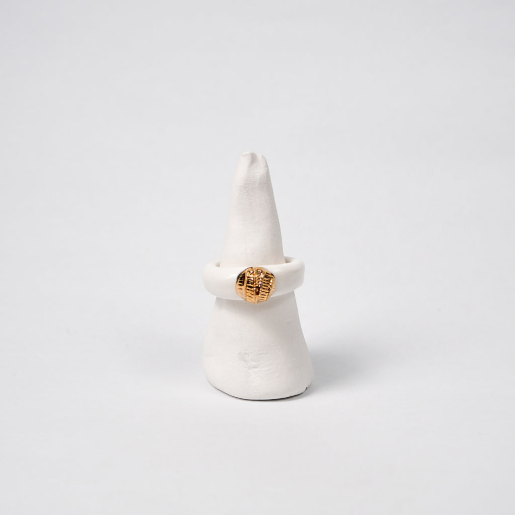 chai-sugar-cookies-just-cookie-edition-with-24k-gold-ceramic-ring-Leap-And-Linger-Product-Rings-by-Nomi-Bui-With-Stand-1st-Angle