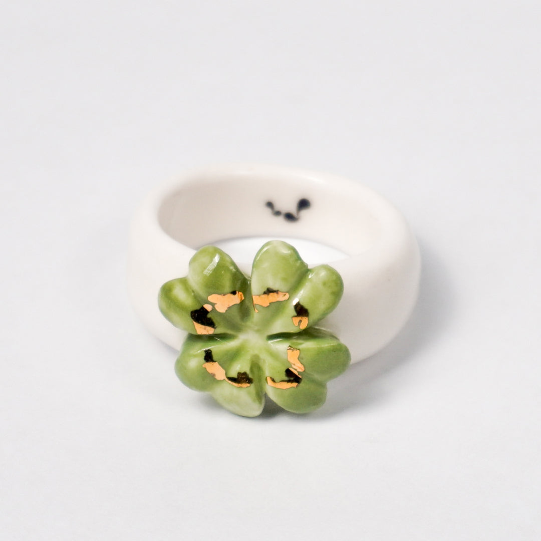 four-leaf-faith-edition-with-24k-gold-porcelain-ring-Leap-And-Linger-Product-Rings-by-Nomi-Bui-1st-Angle
