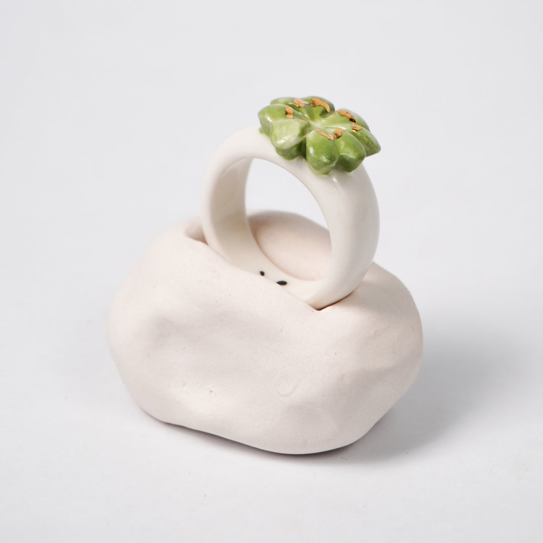 four-leaf-faith-edition-with-24k-gold-porcelain-ring-Leap-And-Linger-Product-Rings-by-Nomi-Bui-Collection-Optional