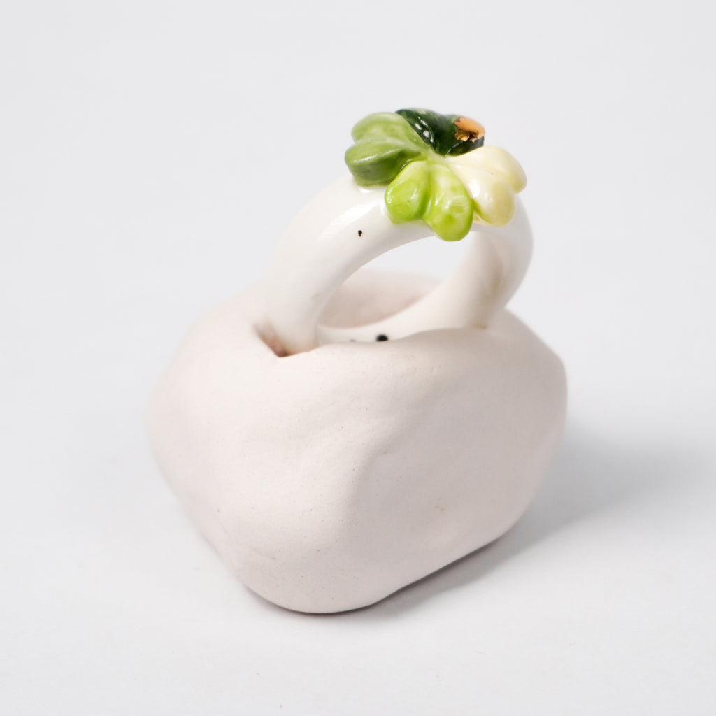 four-leaf-luck-edition-with-24k-gold-ceramic-ring-Leap-And-Linger-Product-Rings-by-Nomi-Bui-Collection-Optional