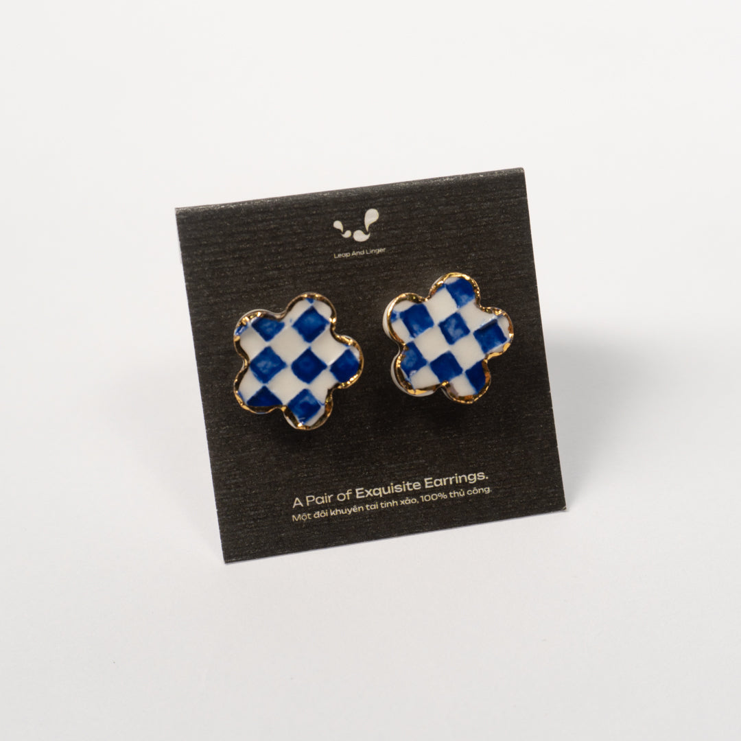 Légal (Hand painted 24K Gold Edition) - Pocerlain Earrings
