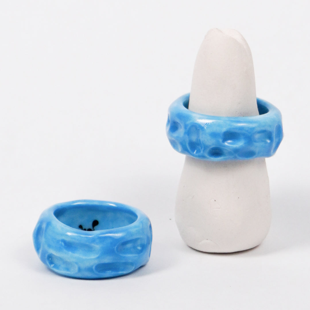 life-journey-blue-sky-ceramic-ring-Leap-And-Linger-Product-Rings-by-Nomi-Bui-With-Stand-2nd-Angle