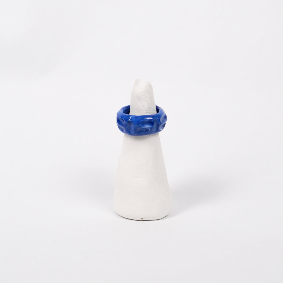 life-journey-deep-blue-lake-ceramic-ring-Leap-And-Linger-Product-Rings-by-Nomi-Bui-With-Stand-1st-Angle