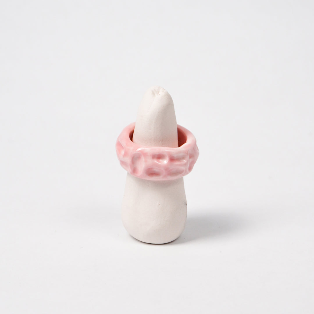life-journey-dreamy-pink-ceramic-ring-Leap-And-Linger-Product-Rings-by-Nomi-Bui-With-Stand-1st-Angle