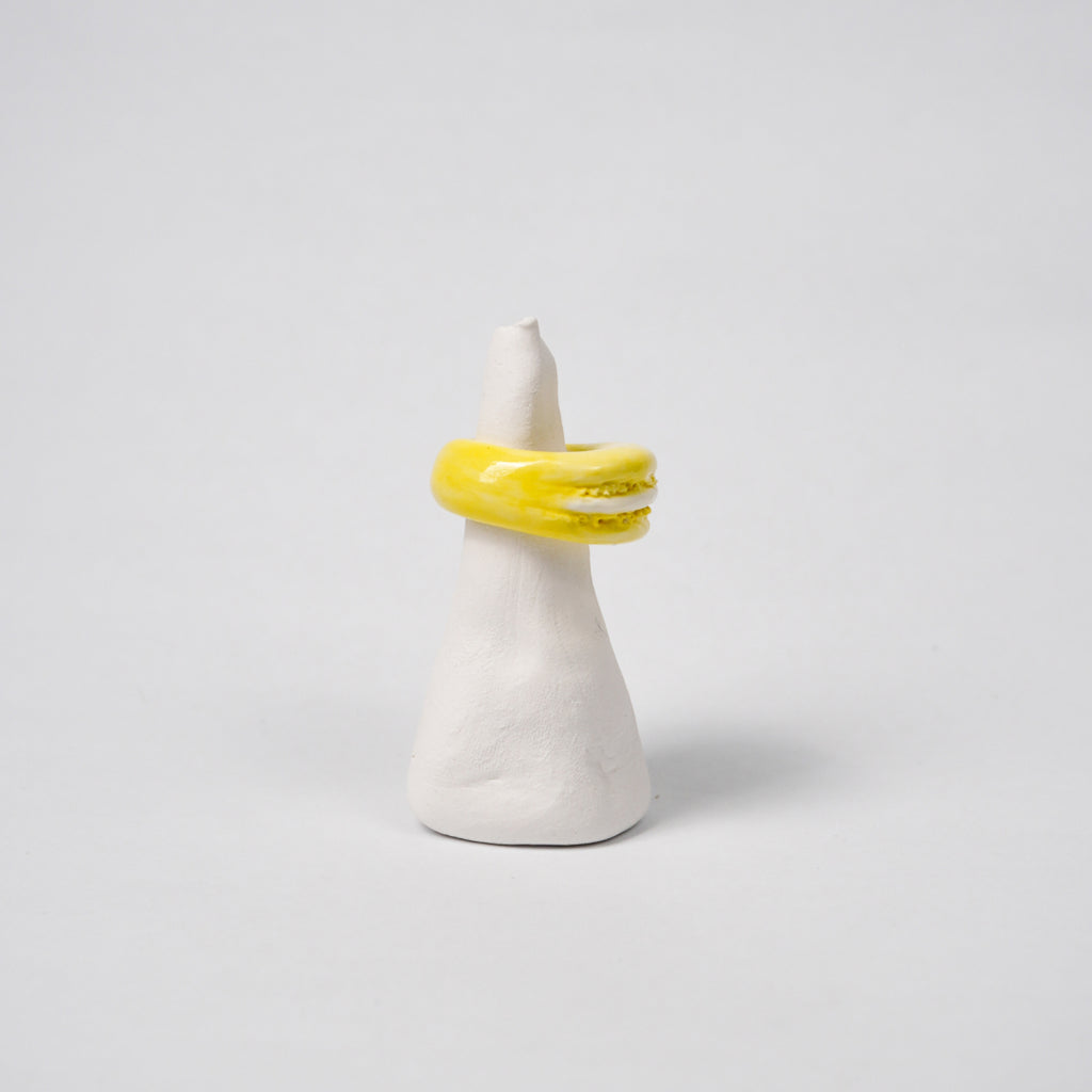 macaroon-lemon-flavor-ceramic-ring-Leap-And-Linger-Product-Rings-by-Nomi-Bui-With-Stand-2nd-Angle