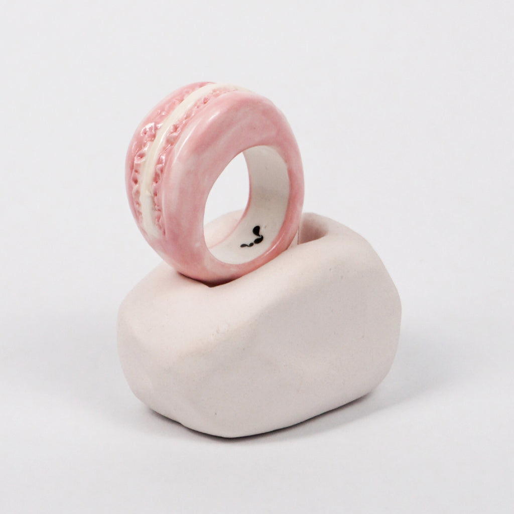 macaroon-rose-garden-flavor-porcelain-ring-Leap-And-Linger-Product-Rings-by-Nomi-Bui-With-Hand-1st-Angle