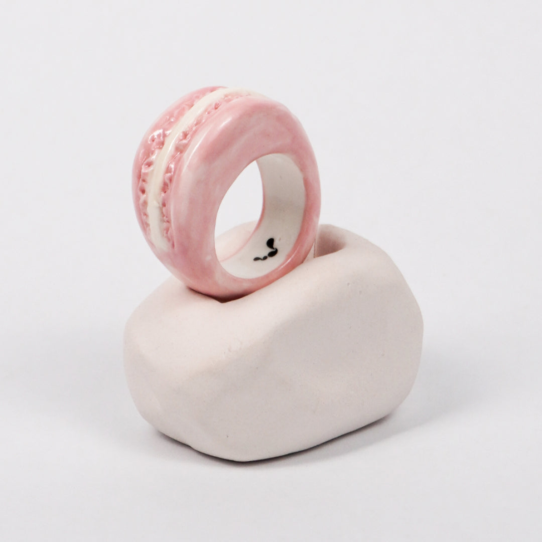 macaroon-rose-garden-flavor-porcelain-ring-Leap-And-Linger-Product-Rings-by-Nomi-Bui-With-Hand-1st-Angle