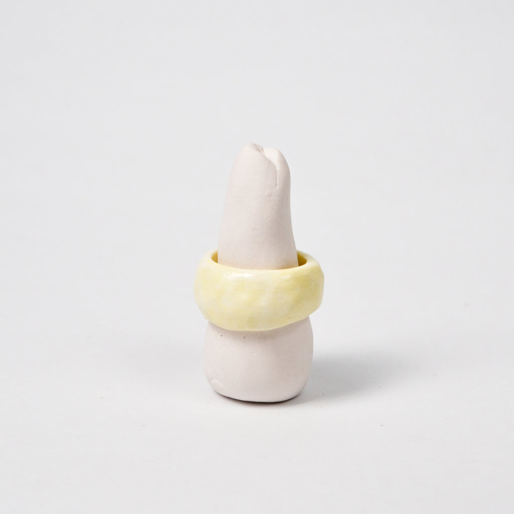 peace-awaken-yellow-ceramic-ring-Leap-And-clearance-slightly-imperfect-Linger-Product-Rings-by-Nomi-Bui-With-Stand-1st-Angle