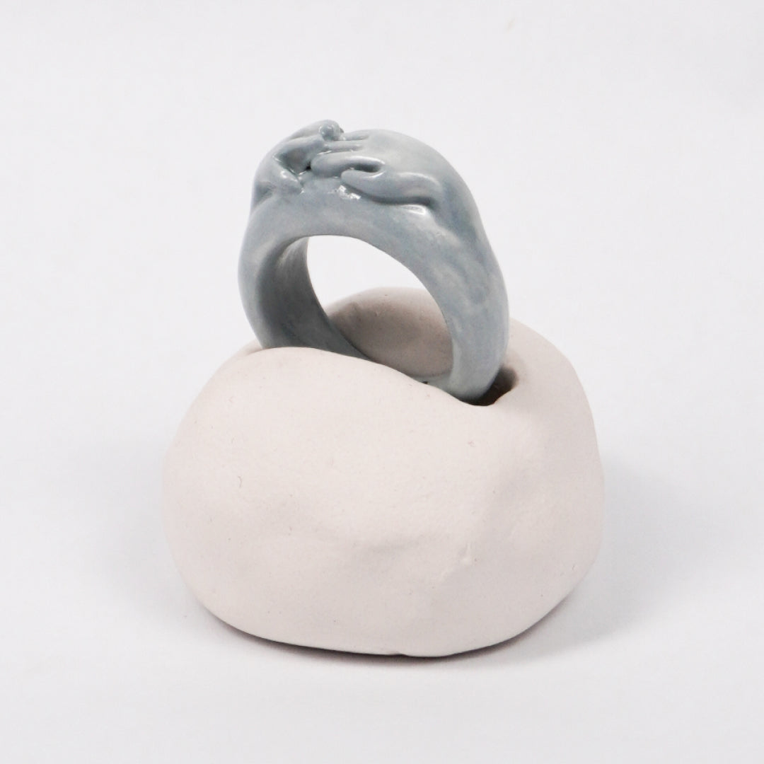 soothing-soul-amour-simple-porcelain-ring-Leap-And-Linger-Product-Rings-by-Nomi-Bui-With-Hand-1st-Angle