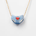 Super (Hand painted 24K Gold) - Porcelain Necklace | Proud to be a girl