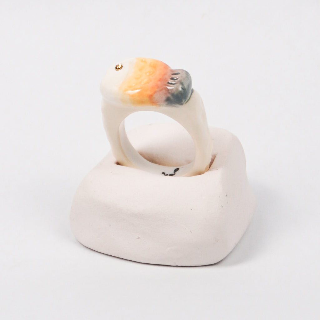 taiyaki-golden-spice-edition-with-24k-gold-porcelain-ring-Leap-And-Linger-Product-Rings-by-Nomi-Bui-With-Hand-1st-Angle-1