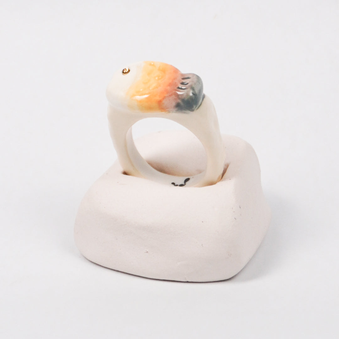 taiyaki-golden-spice-edition-with-24k-gold-porcelain-ring-Leap-And-Linger-Product-Rings-by-Nomi-Bui-With-Hand-1st-Angle-1