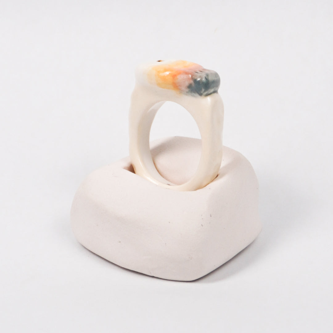 taiyaki-golden-spice-edition-with-24k-gold-porcelain-ring-Leap-And-Linger-Product-Rings-by-Nomi-Bui-With-Hand-1st-Angle