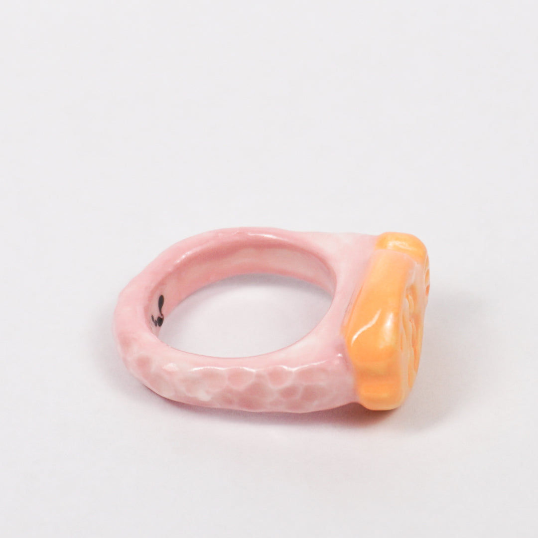 taiyaki-pink-marshmallow-ceramic-ring-Leap-And-Linger-Product-Rings-by-Nomi-Bui-3rd-Angle