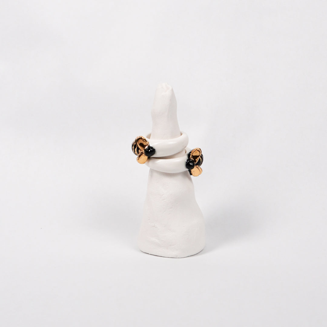 the-endless-flower-garden-bee-edition-with-24k-gold-ceramic-ring-Leap-And-Linger-Product-Rings-by-Nomi-Bui-Collection-Optional