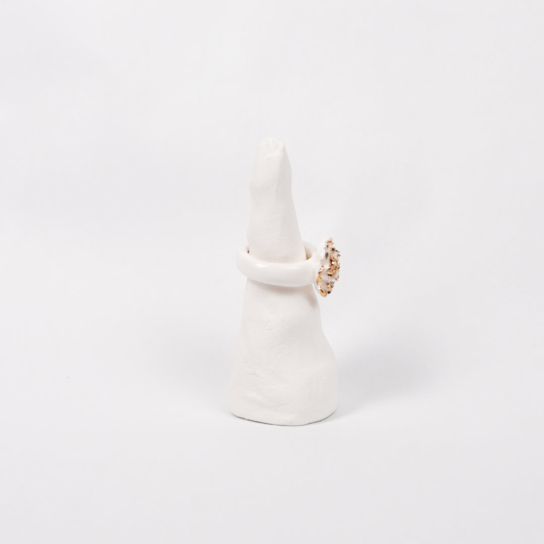the-endless-flower-garden-mariee-blanche-edition-with-24k-gold-porcelain-ring-Leap-And-Linger-Product-Rings-by-Nomi-Bui-With-Stand-2nd-Angle