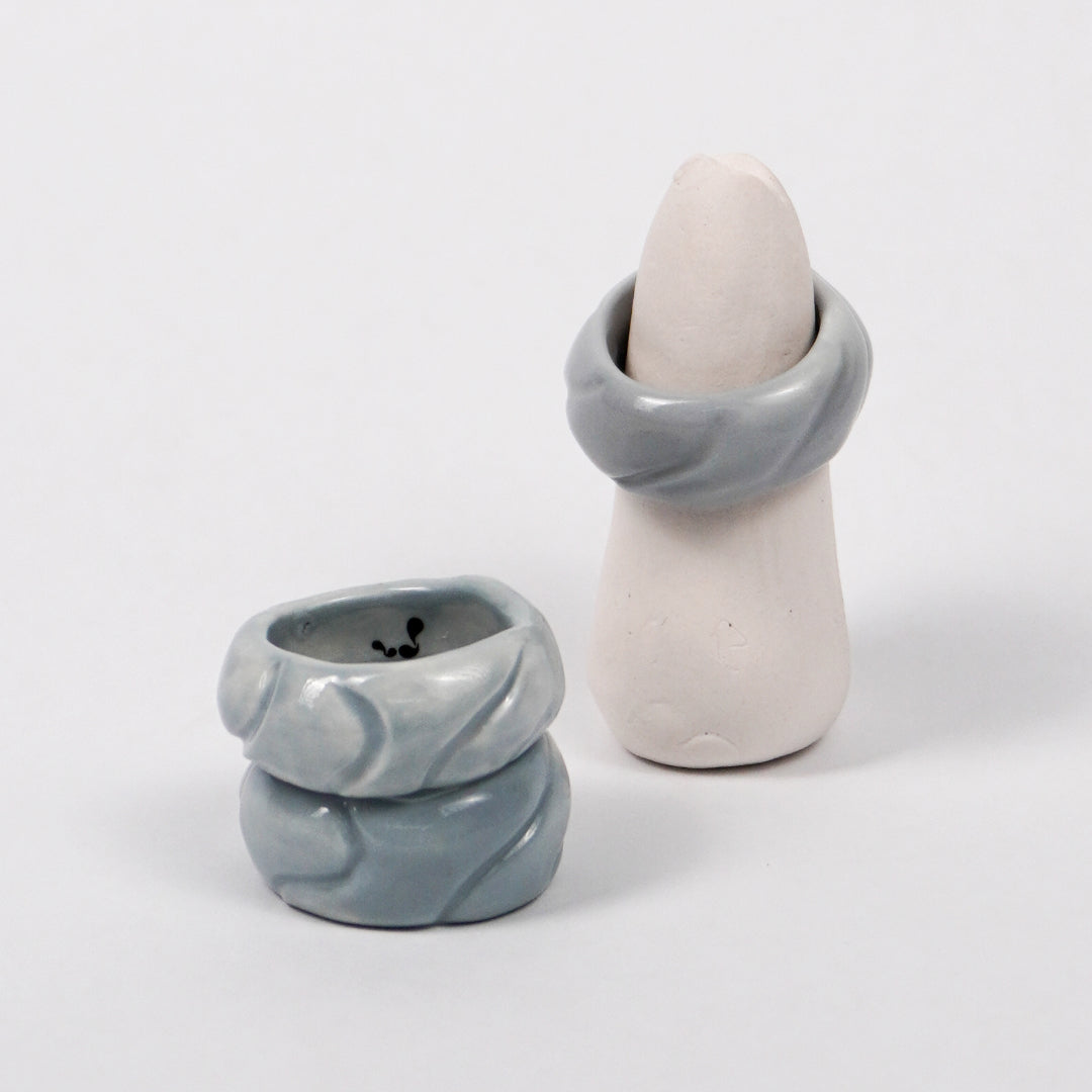 tires-tracing-gray-ceramic-ring-Leap-And-Linger-Product-Rings-by-Nomi-Bui-With-Stand-2nd-Angle