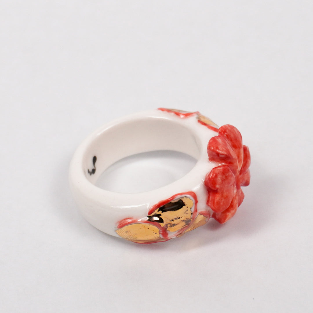 trefle-doux-le-phenix-en-flammes-edition-with-24k-gold-porcelain-ring-Leap-And-Linger-Product-Rings-by-Nomi-Bui-3rd-Angle
