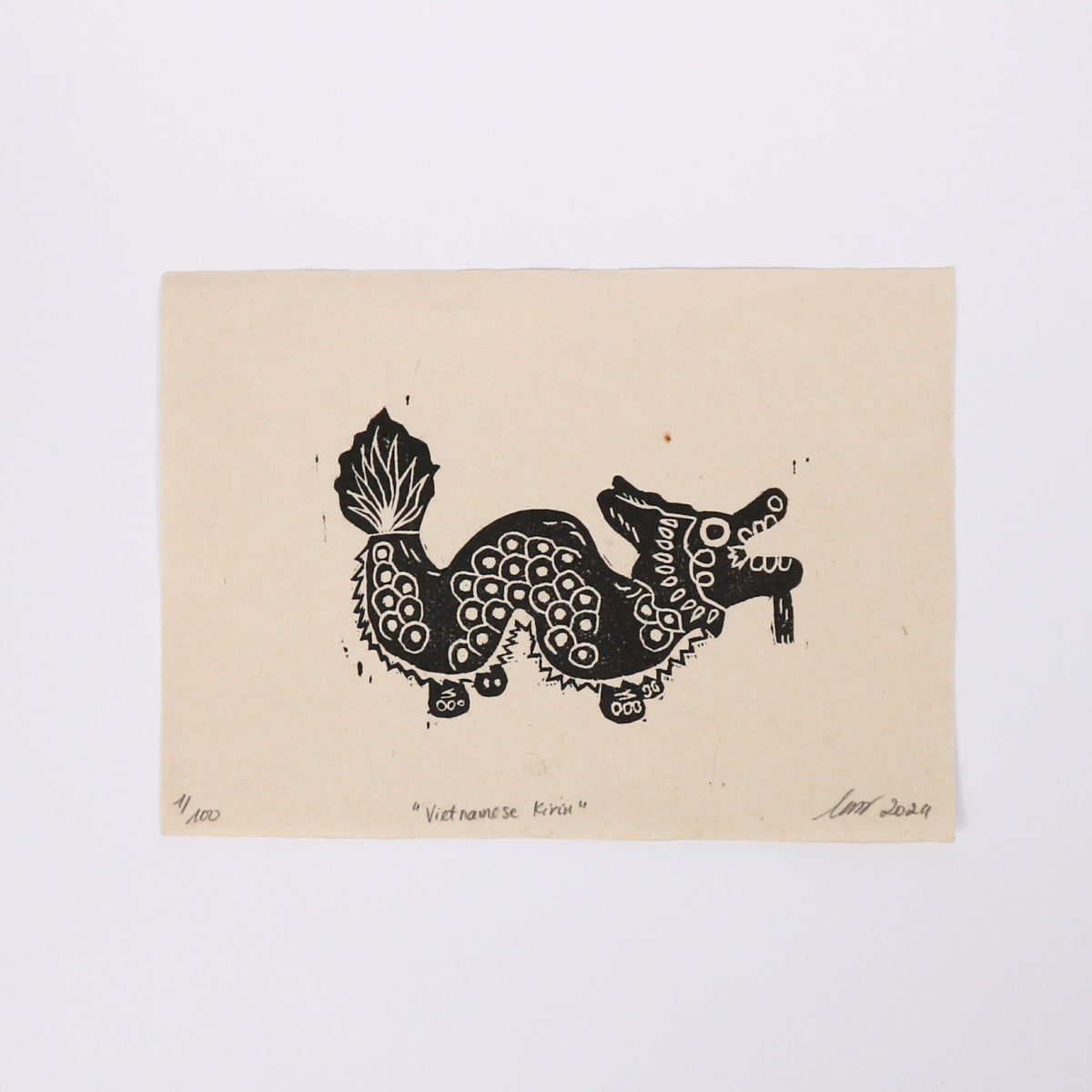 vietnamese-kirin-linocut-print-art-picture-product-leap-and-linger-nhichancanh-2